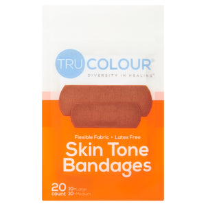 Tru-Colour Skin Tone Bandages: Brown-Dark Brown (Orange Bag) - Tru Colour Bandages Australia Skin Tone Bandages