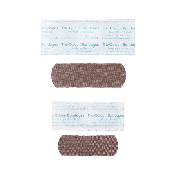 Set of Three Tru-Colour Adhesive Bandages Orange/Purple/Green- 20 pieces each pack - Tru Colour Bandages Australia Skin Tone Bandages