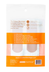 Tru-Colour Adhesive Bandages Orange- X 3 Packs - Tru Colour Bandages Australia Skin Tone Bandages